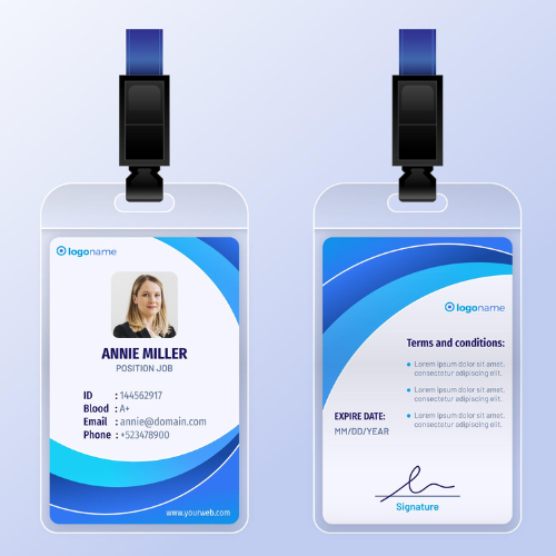 customised id badges printing london